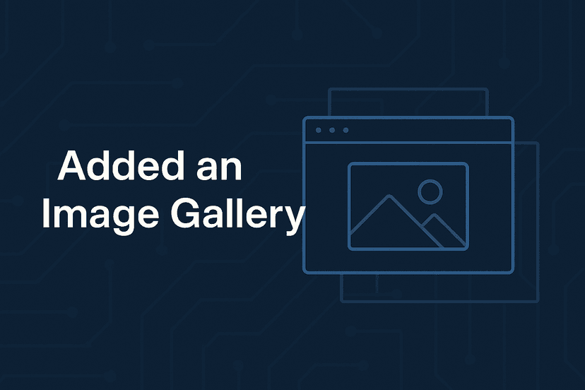 Added an Image Gallery